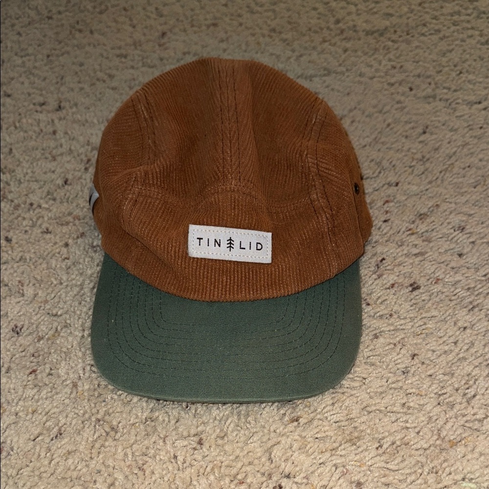 Brown and Green Men's Hat